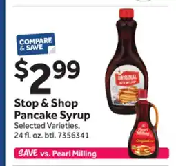 Stop&Shop Stop & Shop Pancake Syrup offer