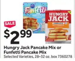 Stop&Shop Hungry Jack Pancake Mix or Funfetti Pancake Mix offer
