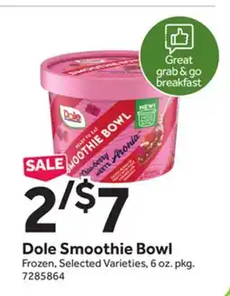 Stop&Shop Dole Smoothie Bowl offer