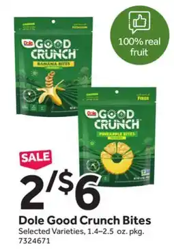 Stop&Shop Dole Good Crunch Bites offer