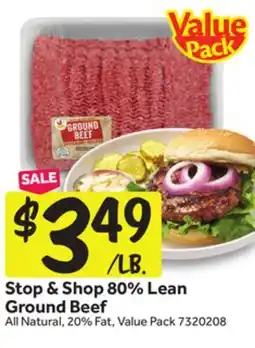 Stop&Shop Stop & Shop 80% Lean Ground Beef offer