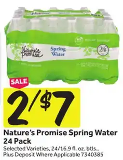 Stop&Shop Nature's Promise Spring Water 24 Pack offer
