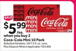 Stop&Shop Coca-Cola Mini 10 Pack offer