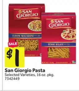 Stop&Shop San Giorgio Pasta offer