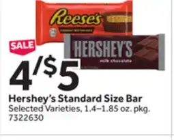 Stop&Shop Hershey's Standard Size Bar offer