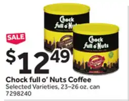 Stop&Shop Chock full o' Nuts Coffee offer