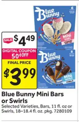Stop&Shop Blue Bunny Mini Bars or Swirls offer