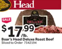 Stop&Shop Boar's Head Deluxe Roast Beef offer