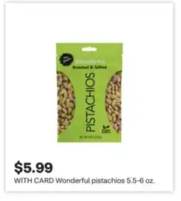 CVS Wonderful pistachios 5.5-6 oz offer