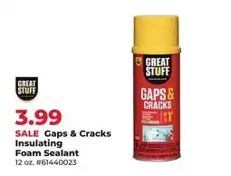 Runnings Gaps & Cracks Insulating Foam Sealant offer