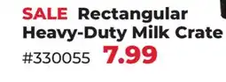 Runnings Rectangular Heavy-Duty Milk Crate offer