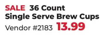 Runnings 36 Count Single Serve Brew Cups offer