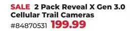 Runnings 2 Pack Reveal X Gen 3.0 Cellular Trail Cameras offer