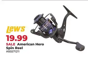 Runnings American Hero Spin Reel offer