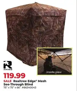 Runnings Realtree Edge Mesh See-Through Blind offer