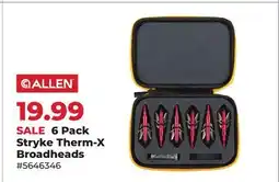 Runnings 6 Pack Stryke Therm-X Broadheads offer