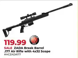 Runnings ZADA Break Barrel. 177 Air Rifle with 4x32 Scope offer