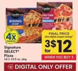 Safeway Signature SELECT Pizza offer