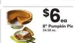 Safeway 8 Pumpkin Pie offer