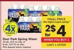 Safeway Deer Park Spring Water offer