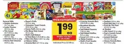 Safeway Mix & Match Cereal and Snacks offer
