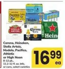 Safeway Corona, Heineken, Stella Artois, Modelo, Pacifico, Athletic or High Noon offer