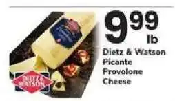 Safeway Dietz & Watson Picante Provolone Cheese offer