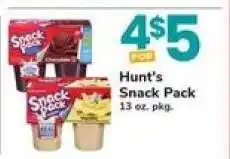 Safeway Hunt's Snack Pack offer