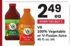 Safeway V8 Juice offer