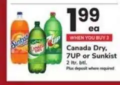 Safeway Canada Dry, 7UP or Sunkist offer