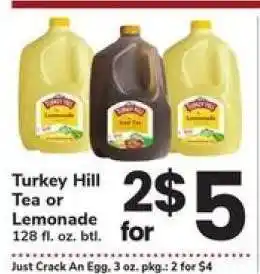 Safeway Turkey Hill Tea or Lemonade offer