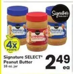 Safeway Signature Select Peanut Butter offer