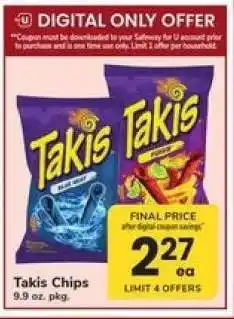 Safeway Takis Chips offer