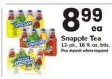 Safeway Snapple Tea offer