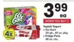 Safeway Yoplait Yogurt offer