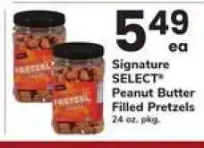 Safeway Signature SELECT Peanut Butter Filled Pretzels offer