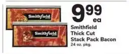 Safeway Smithfield Thick Cut Stack Pack Bacon offer