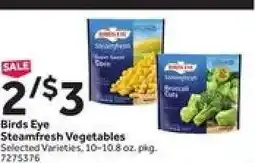 Stop&Shop Birds Eye Steamfresh Vegetables offer