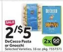 Stop&Shop DeCecco Pasta or Gnocchi offer