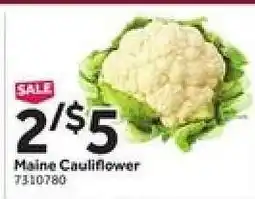 Stop&Shop Maine Cauliflower offer