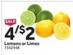 Stop&Shop Lemons Or Limes offer