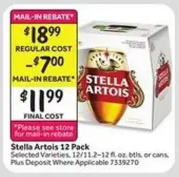 Stop&Shop Stella Artois 12-Pack offer