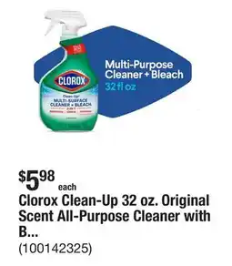 The Home Depot Clorox Clean-Up 32 oz. Original Scent All-Purpose Cleaner with Bleach Spray offer