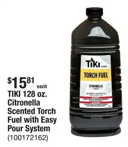 The Home Depot TIKI 128 oz. Citronella Scented Torch Fuel with Easy Pour System offer