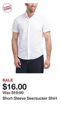 TJ Maxx Short Sleeve Seersucker Shirt offer