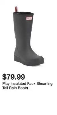TJ Maxx Play Insulated Faux Shearling Tall Rain Boots offer