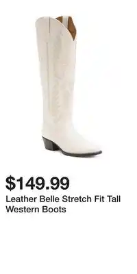 TJ Maxx Leather Belle Stretch Fit Tall Western Boots offer