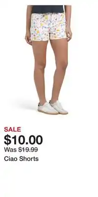 TJ Maxx Ciao Shorts offer