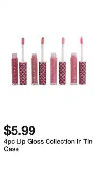 TJ Maxx 4pc Lip Gloss Collection In Tin Case offer