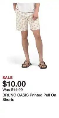 TJ Maxx BRUNO OASIS Printed Pull On Shorts offer